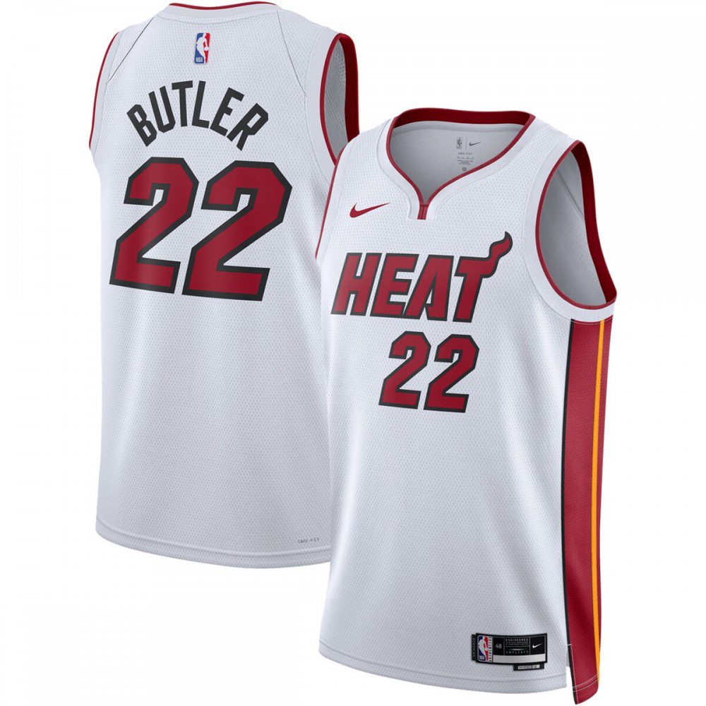 Jimmy Butler Miami Heat Unisex 2022/23 Swingman Jersey - Association Edition - White-Pro Kit Vault | Brand New 26/27 Sports Jerseys